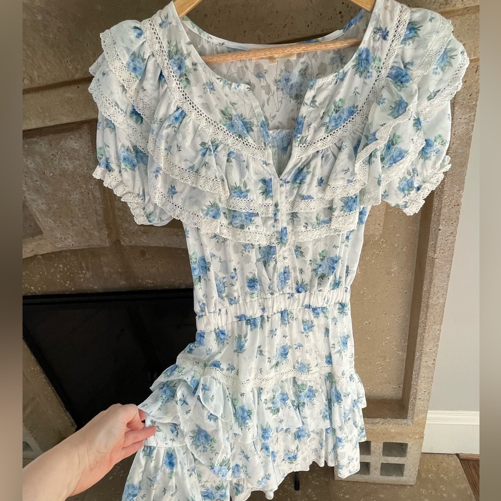 Floral Ruffle Dress - Picture 2 of 7